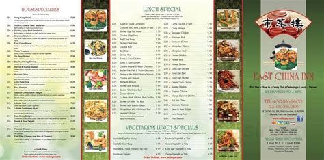 East China Inn Chinese Restaurant at 3450 Montgomery Road. Long time favorite in the Chicago western suburbs offering tradition Chinese since 1990. Order delivery online from East China Inn Montgomery. See February, 2024 …